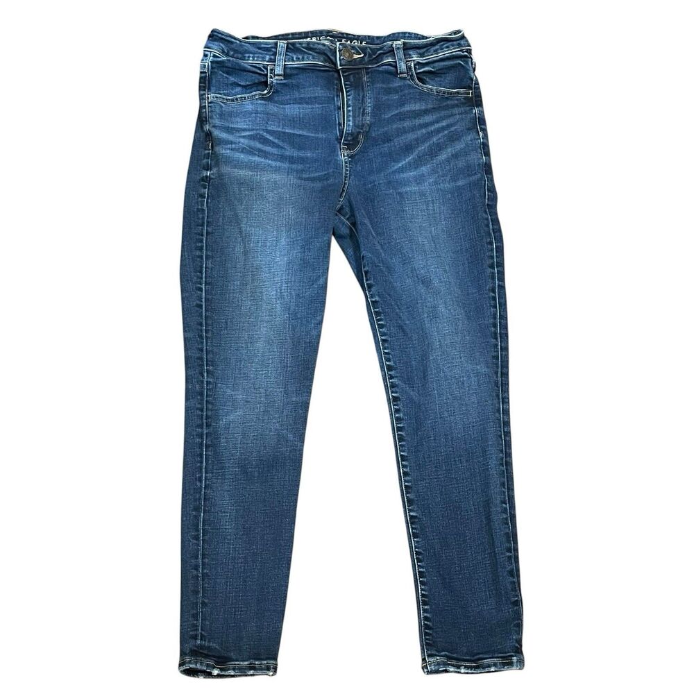 AE American Eagle Juniors Skinny Super Stretch Jeans Size 14 Short 32 Waist